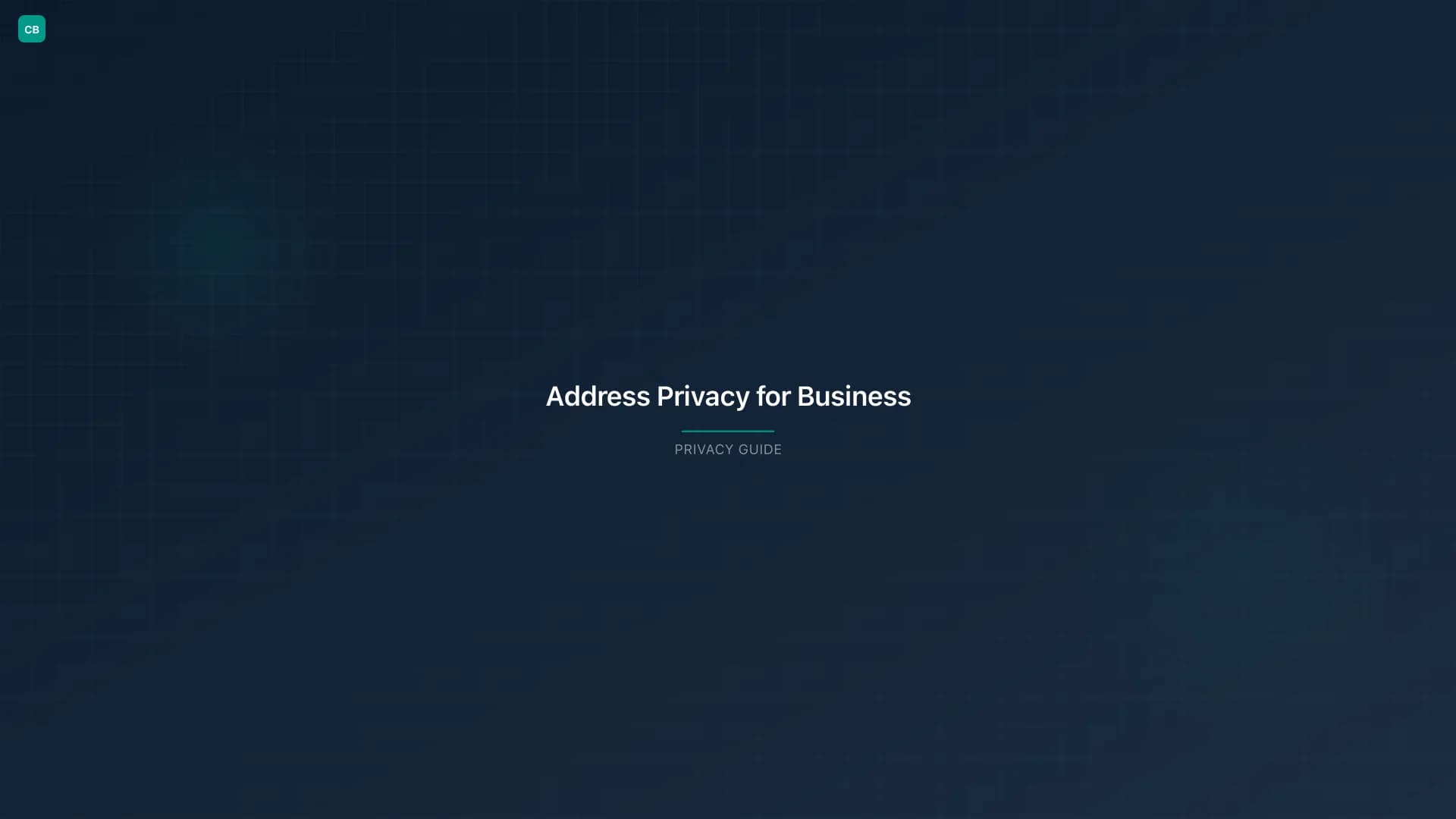 Business owner concerned about home address privacy