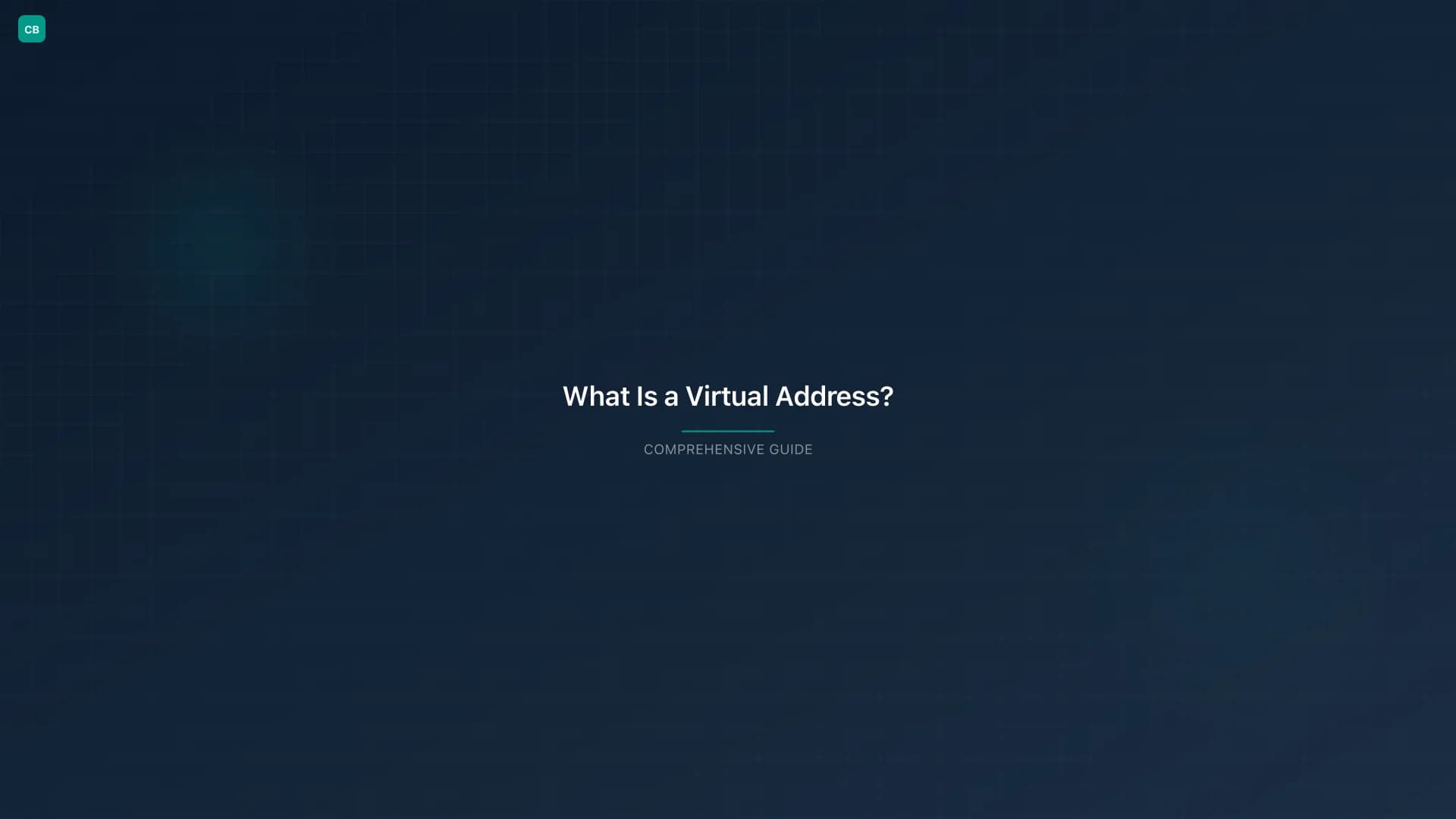 Virtual address concept showing mail being managed digitally