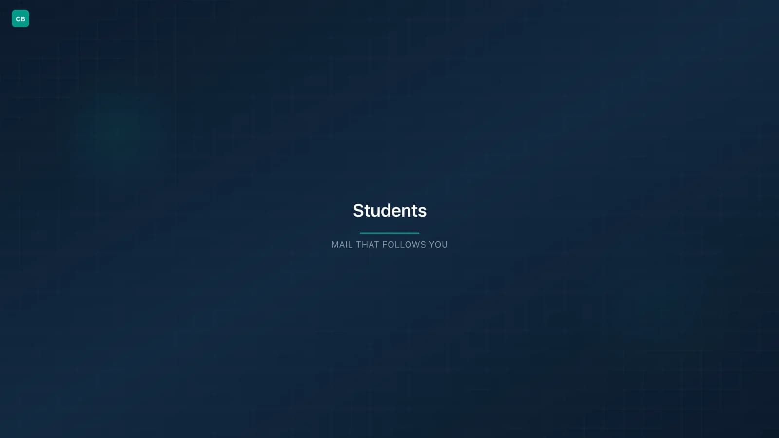 Student accessing mail online from a laptop after moving to a new city