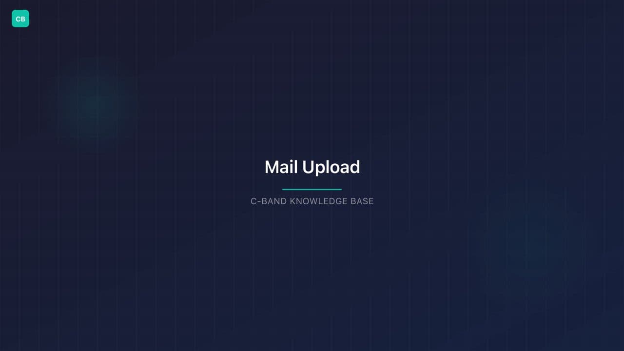Mail Upload and Processing