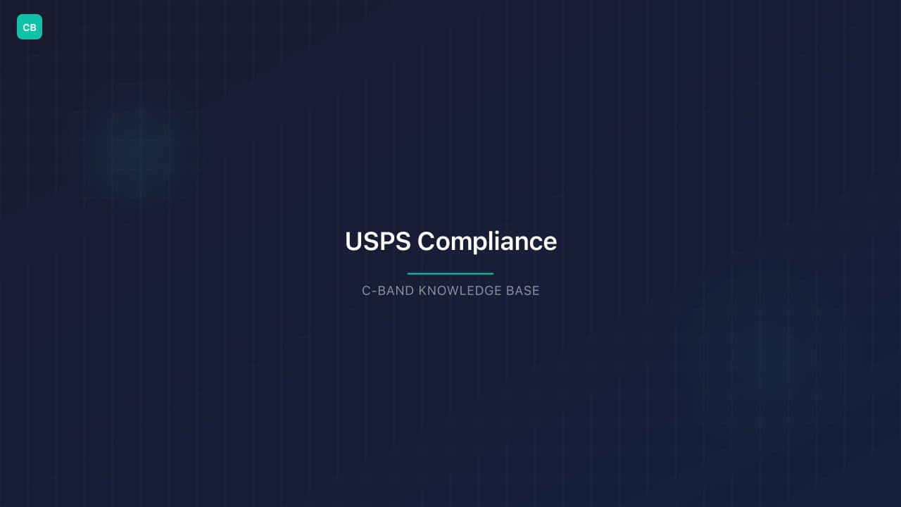 USPS Compliance Best Practices